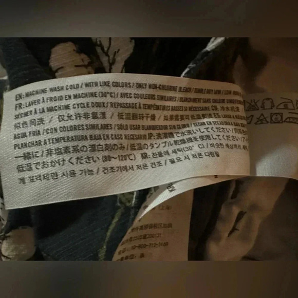 Abercrombie & Fitch Floral Ankle Gray/Green Pants - Size 2 - Picture 11 of 11